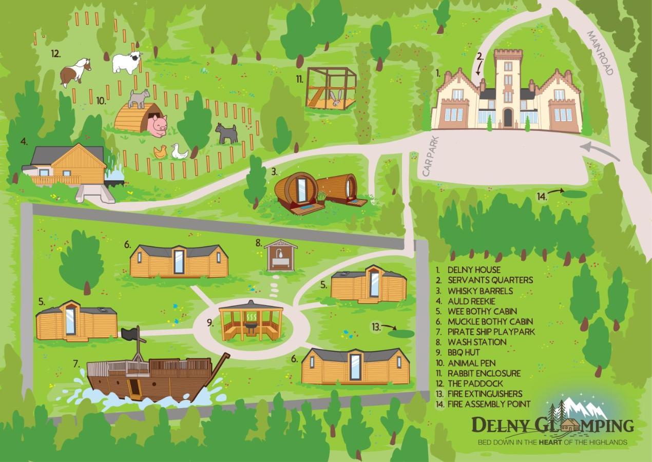 因弗戈登 Delny Glamping And Farm Animals酒店 外观 照片